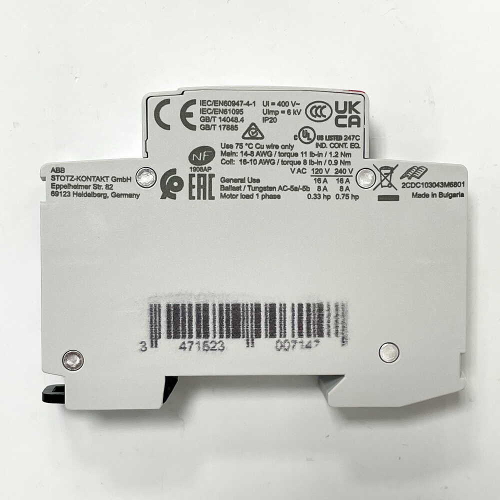 Контактор модульний ABB 2p 16А 230В AC/DC ESB16-20N-06 ( 1SBE111111R0620 )